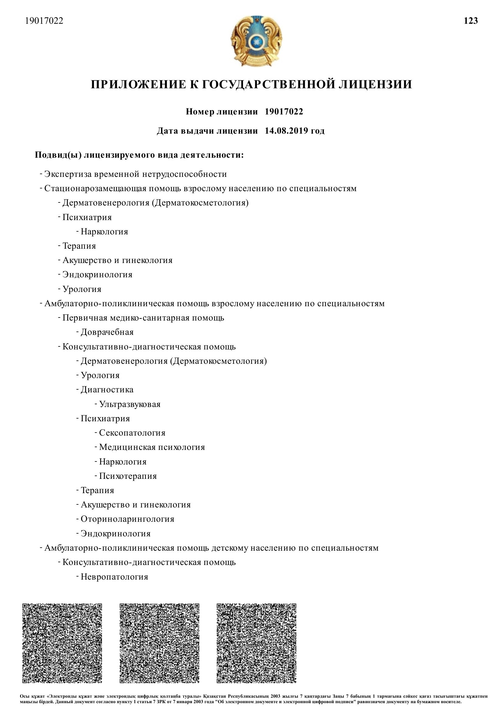 Государственная лицензия медицинского центра, страница 2 из 3